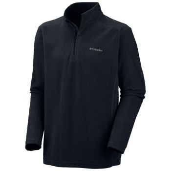 Pánské Svetry Columbia Klamath Range II Half Zip Fleece Big Černé KFVALD029